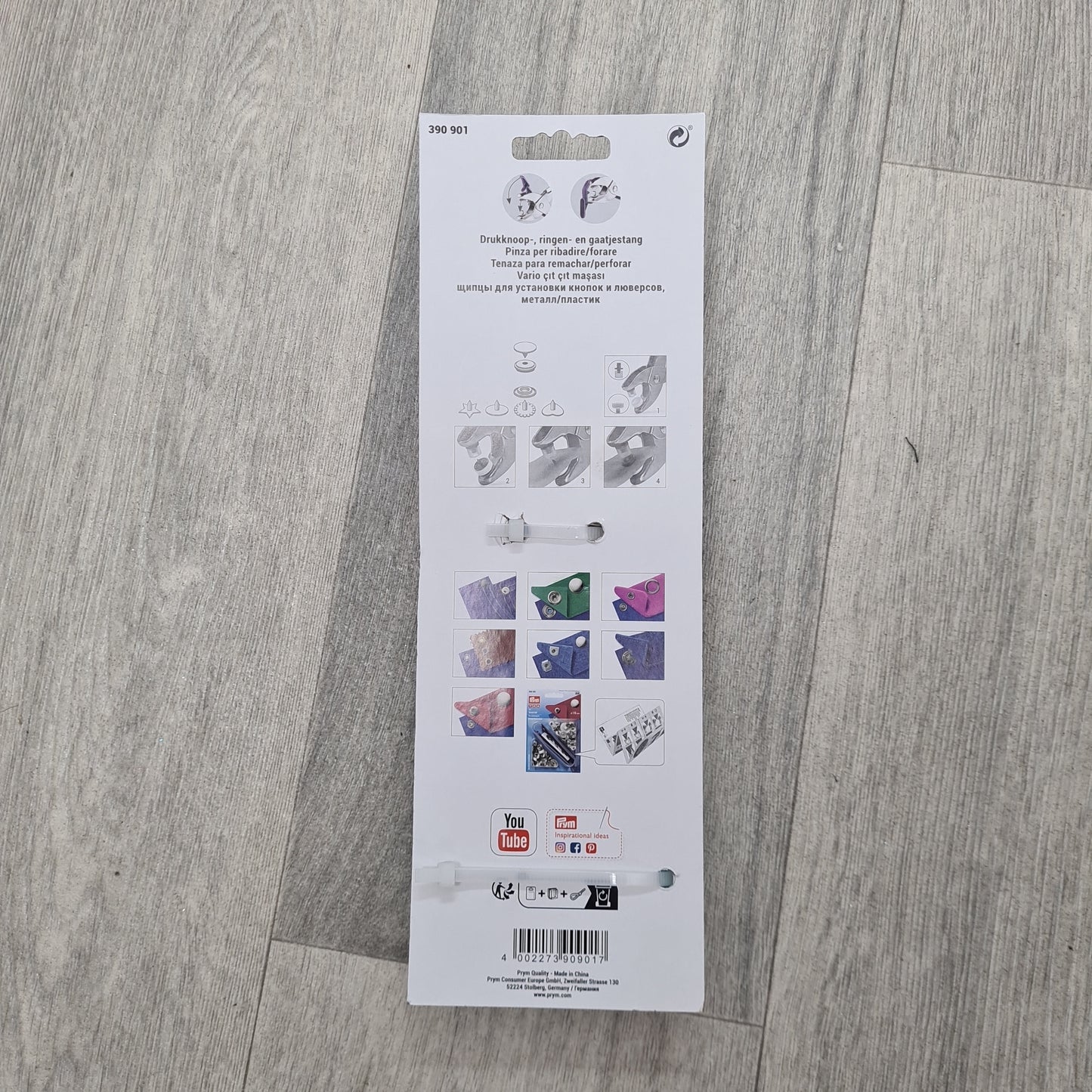 Tenaza remachar broches