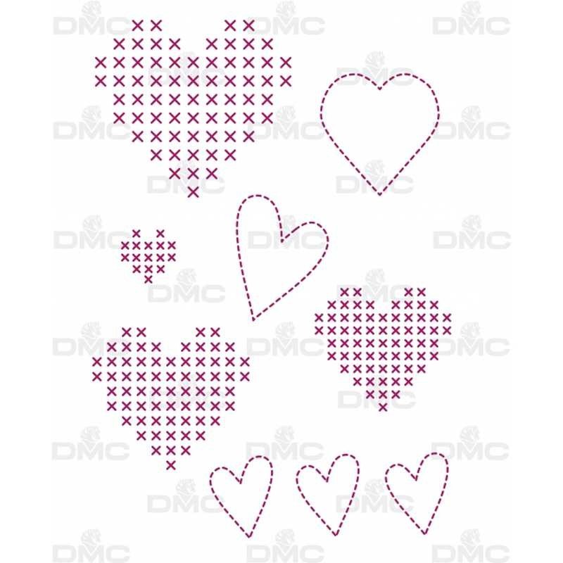 Hoja mágica "Corazones" - modistas.org