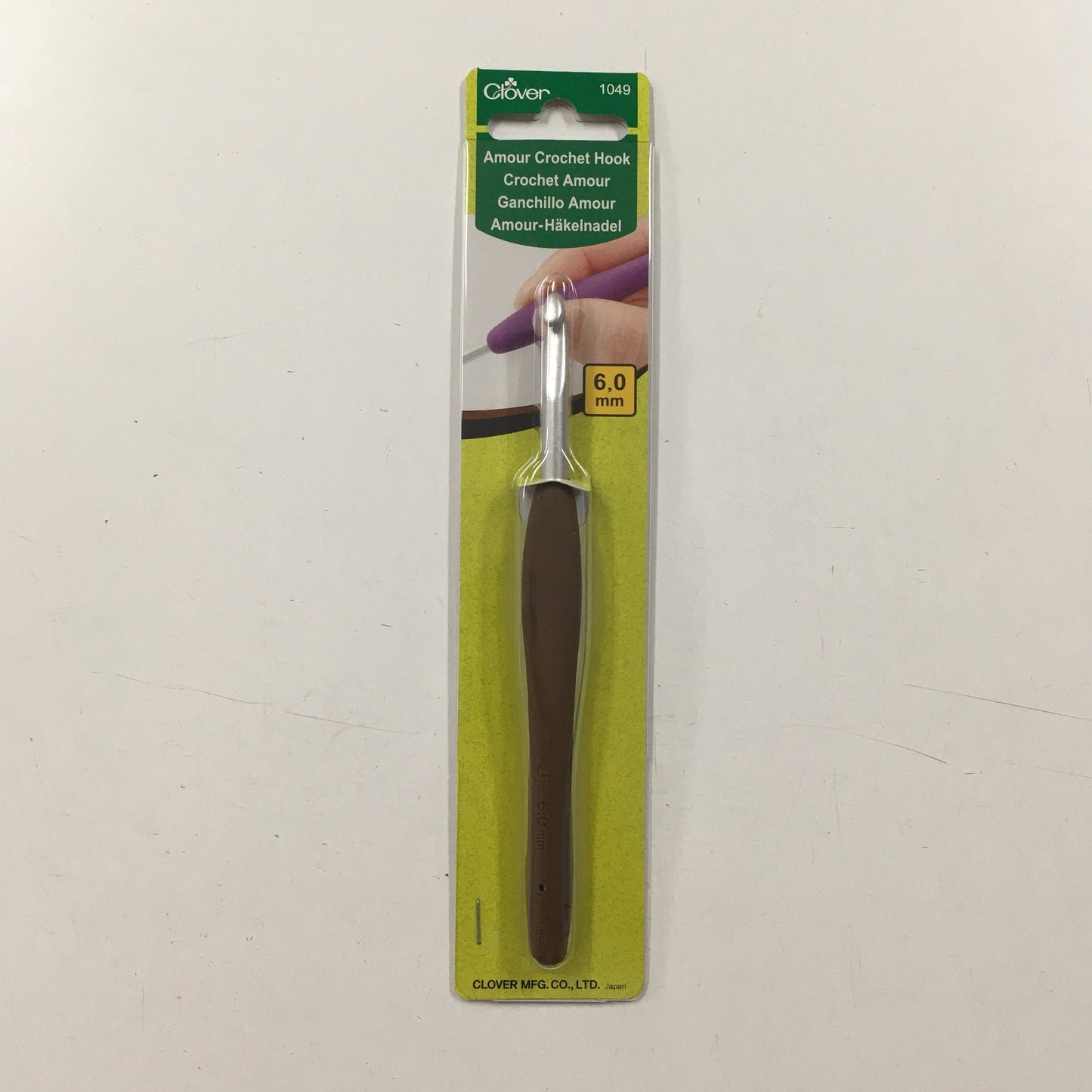 Aguja de ganchillo Clover (6mm)