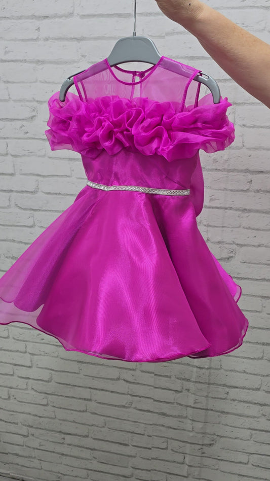 Vestido niña organza