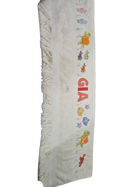 Toalla chal bebe estrellas