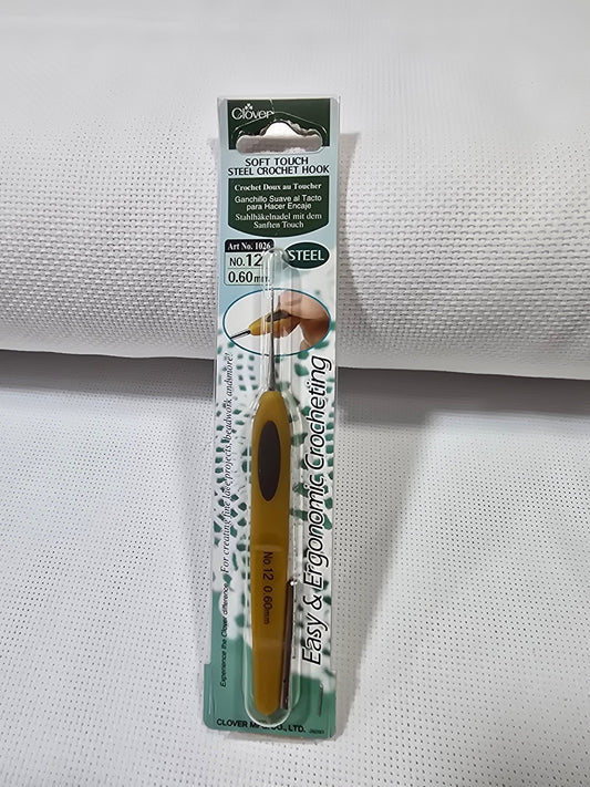Aguja de ganchillo Clover extrafina nº12 - modistas.org