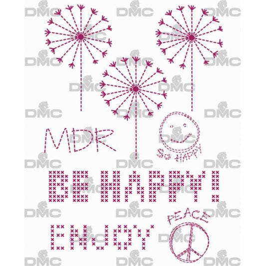 Hoja mágica "Be happy" - modistas.org
