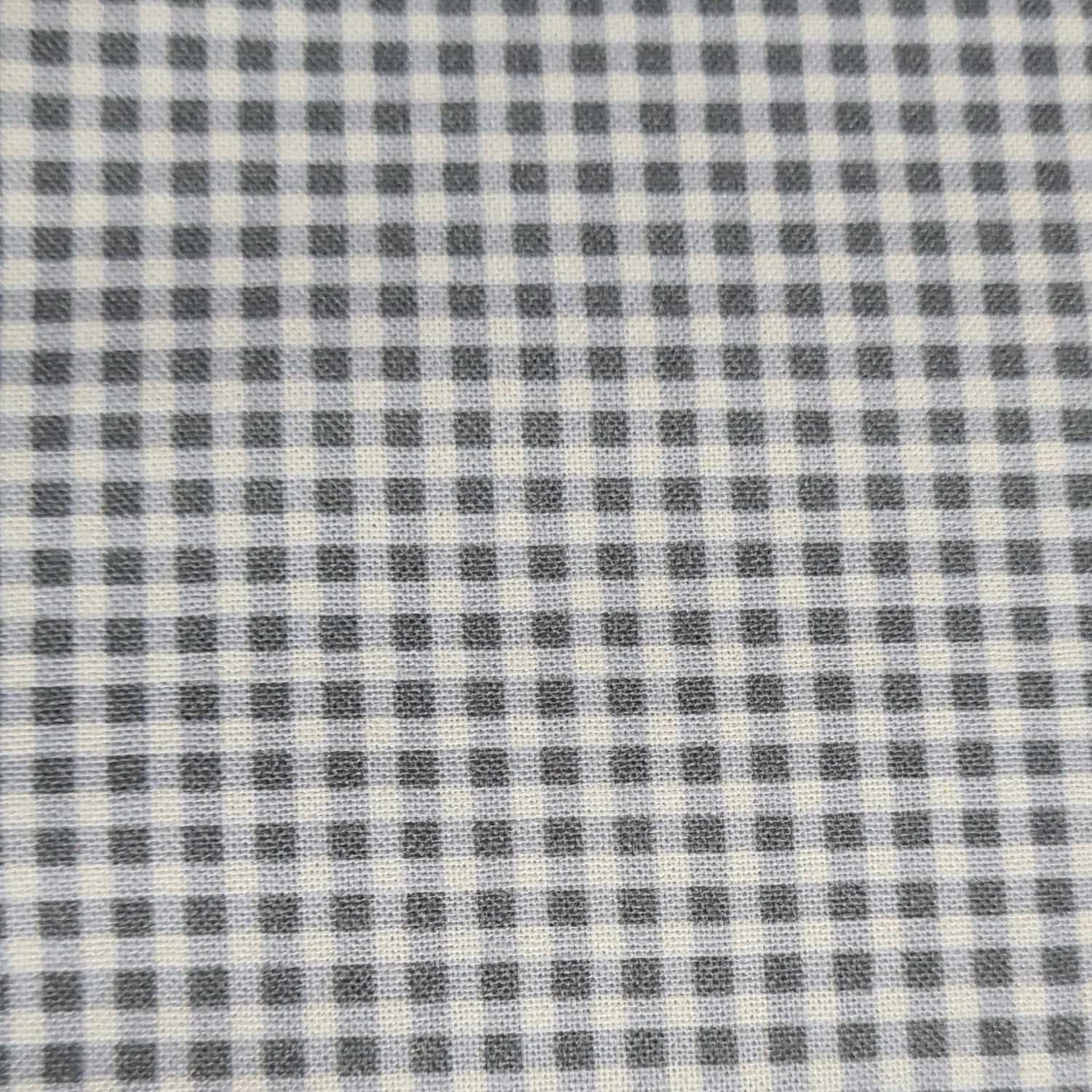 Tela percal de cuadritos gris - modistas.org