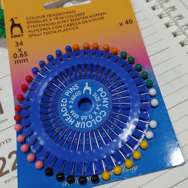 Alfileres de colores - modistas.org